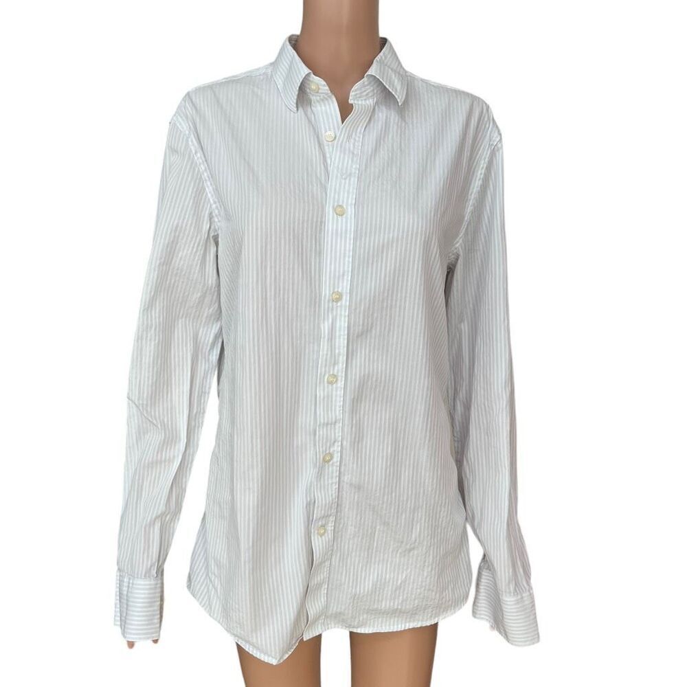 Tiger Of Sweden Adleyx Stripe Slim Fit Button-up Dress Shirt In Grey 41/16 - Picture 2 of 10
